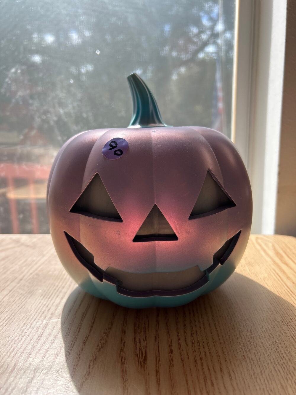 New Purple Pink Colored Halloween🦇Pumpkin🎃Different Light up Colors 7"x7.5"
